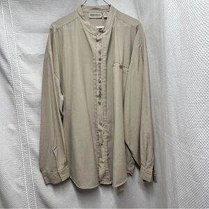 Men's Casual‎ Beige Button Down Shirt